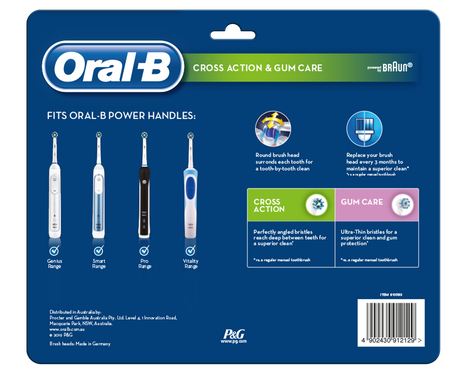 CrossAction 6 Pack & Gum Care 4 Pack Electric Toothbrush Replacement Head Refills 10 Pack